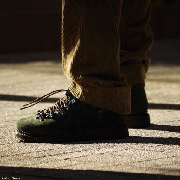 画像10: 【PointUp10%11/10迄】ENGINEERED GARMENTS(エンジニアードガーメンツ)CLUSAZ(クリュサ)"Made by Paraboot" / Vel.Green(グリーンスエード) (10)
