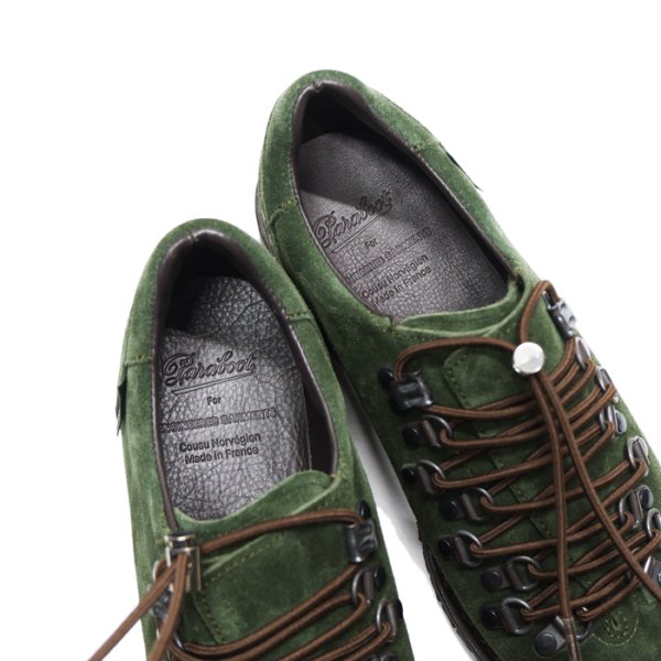 画像7: 【PointUp10%11/10迄】ENGINEERED GARMENTS(エンジニアードガーメンツ)CLUSAZ(クリュサ)"Made by Paraboot" / Vel.Green(グリーンスエード) (7)