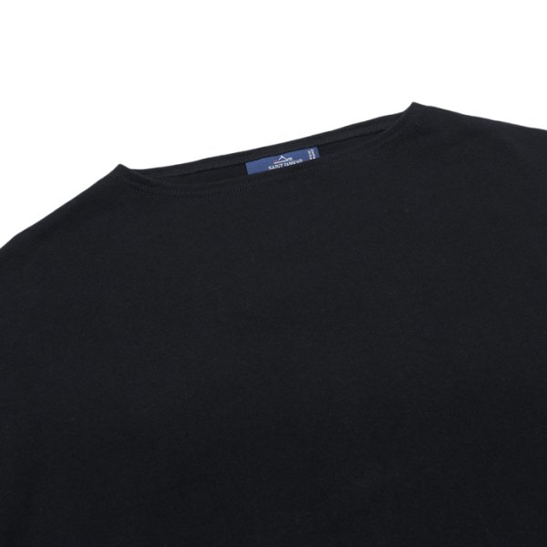 画像3: SAINT JAMES（セントジェームス）OUESSANT LOOSE（ウエッソン・ルーズ）"SOLID" / NOIR（ブラック） (3)