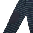 画像6: SAINT JAMES（セントジェームス）OUESSANT"ELBOW PATCH"（ウエッソンエルボーパッチ）/NAVY×PIN+NAVY（ネイビー×グリーン+ネイビー） (6)