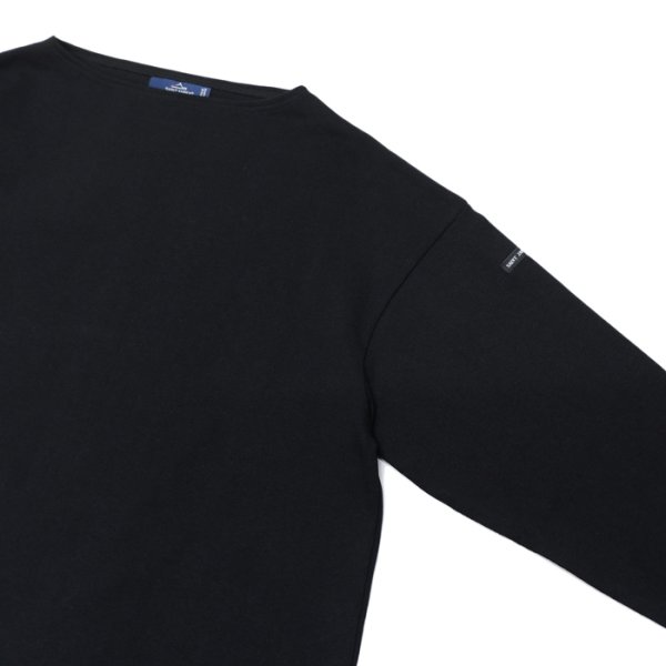 画像4: SAINT JAMES（セントジェームス）OUESSANT LOOSE（ウエッソン・ルーズ）"SOLID" / NOIR（ブラック） (4)