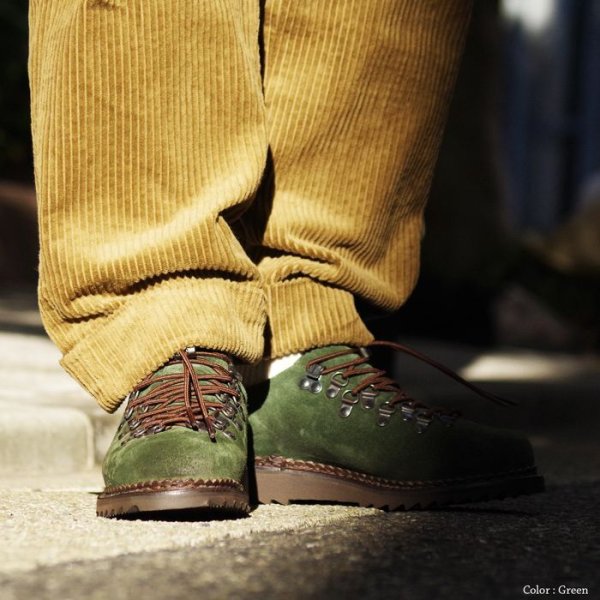 画像9: 【PointUp10%11/10迄】ENGINEERED GARMENTS(エンジニアードガーメンツ)CLUSAZ(クリュサ)"Made by Paraboot" / Vel.Green(グリーンスエード) (9)