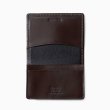 画像2: BEORMA（ベオーマ）GUSSETED CARD CASE（ガセットカードケース）/Dark Brown（ダークブラウン） (2)