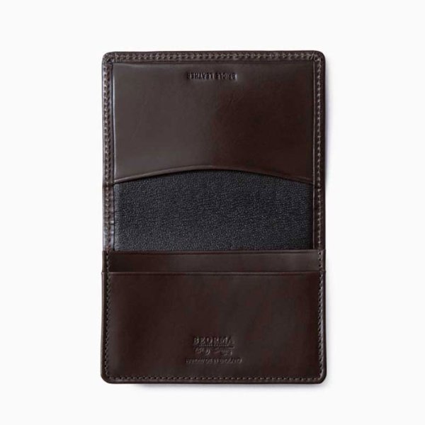 画像2: BEORMA(ベオーマ)GUSSETED CARD CASE(ガセットカードケース)/Dark Brown(ダークブラウン) (2)
