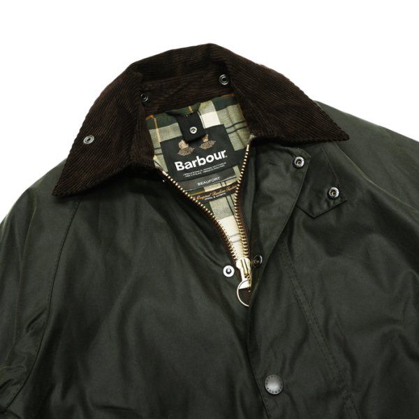 画像3: Barbour(バブァー)BEAUFORT JACKET(ビューフォートジャケット)”Wax Cotton” / Sage(セージ) (3)