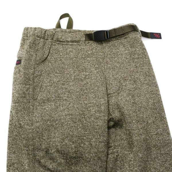 画像5: Gramicci(グラミチ)BONDING KNIT FLEECE NARROW RIB PANT(ボンディングニットフリースナローリブパンツ)/ Heather Olive(ヘザーオリーブ) (5)