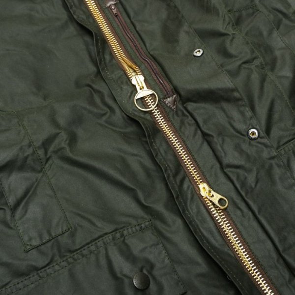 画像7: Barbour（バブァー）BORDER JACKET（ボーダージャケット）"Wax Cotton" / Sage（セージ） (7)