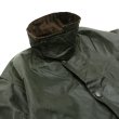 画像4: Barbour（バブァー）BORDER JACKET（ボーダージャケット）"Wax Cotton" / Sage（セージ） (4)
