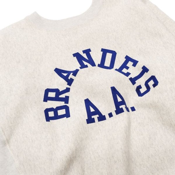 画像4: Champion(チャンピオン)REVERSE WEAVE 2ND PATENT CREW NECK SWEATSHIRT(リバースウィーブ2NDパテントクルーネックスウェットシャツ)"TRUE TO ARCHIVES" / Silver Gray×Navy(シルバーグレー×ネイビー) (4)