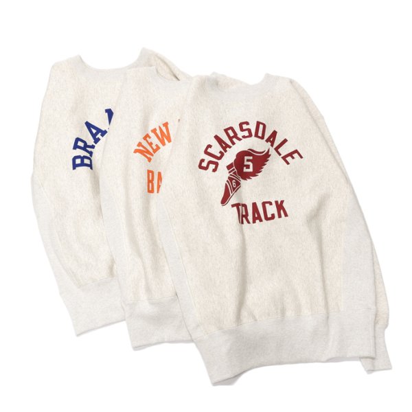 画像8: Champion(チャンピオン)REVERSE WEAVE 2ND PATENT CREW NECK SWEATSHIRT(リバースウィーブ2NDパテントクルーネックスウェットシャツ)”TRUE TO ARCHIVES" / Silver Gray×Orange(シルバーグレー×オレンジ) (8)