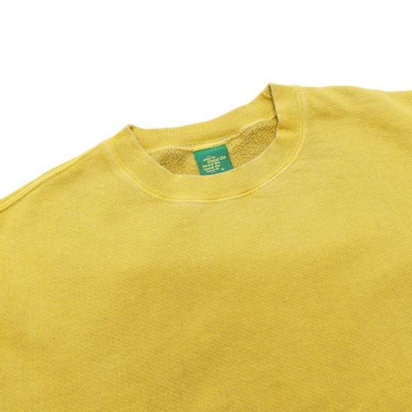 画像3: Good On（グッドオン）Rough Crew Sweat（ラフクルースウェット）"Pigment Dye" / Banana（バナナ） (3)