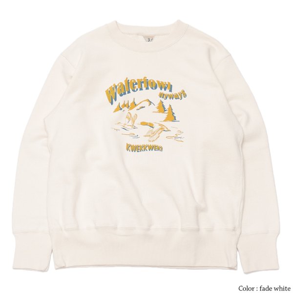 画像2: FilMelange(フィルメランジェ)VANCE(ヴァンス)"ヴィンテージムラ染め裏毛" / Fade White(フェードホワイト)・Fade Green(フェードグリーン) (2)