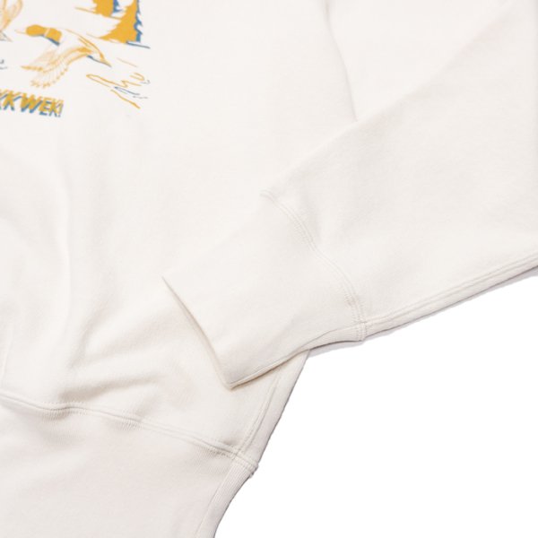 画像8: FilMelange(フィルメランジェ)VANCE(ヴァンス)"ヴィンテージムラ染め裏毛" / Fade White(フェードホワイト)・Fade Green(フェードグリーン) (8)