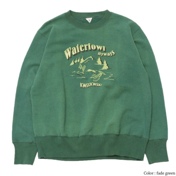 画像4: FilMelange(フィルメランジェ)VANCE(ヴァンス)"ヴィンテージムラ染め裏毛" / Fade White(フェードホワイト)・Fade Green(フェードグリーン) (4)