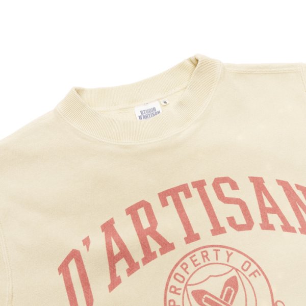 画像8: STUDIO D'ARTISAN(ステュディオ・ダ・ルチザン)リバーススウェット/Ivory(アイボリー)・Yellow(イエロー)・Orange(オレンジ) (8)