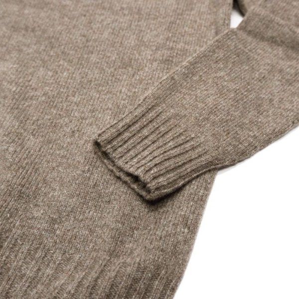 画像5: INVERALLAN(インバーアラン)Roll Neck Saddle Shoulder Sweater(ロールネックサドルショルダーセーター)"Geelong Lambswool" / Elk(エルク) (5)