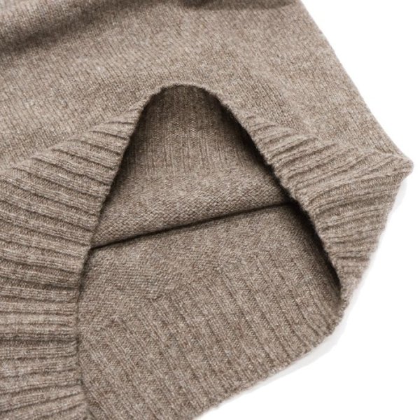 画像6: INVERALLAN(インバーアラン)Roll Neck Saddle Shoulder Sweater(ロールネックサドルショルダーセーター)"Geelong Lambswool" / Elk(エルク) (6)