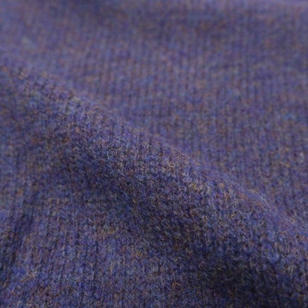 画像7: INVERALLAN(インバーアラン)Crew Neck Saddle Shoulder Sweater(クルーネックサドルショルダーセーター)”Supersoft Shetland" / Royal Violet(ロイヤルバイオレット) (7)