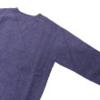 画像4: INVERALLAN（インバーアラン）Crew Neck Saddle Shoulder Sweater（クルーネックサドルショルダーセーター）Supersoft Shetland/Royal Violet（ロイヤルバイオレット） (4)