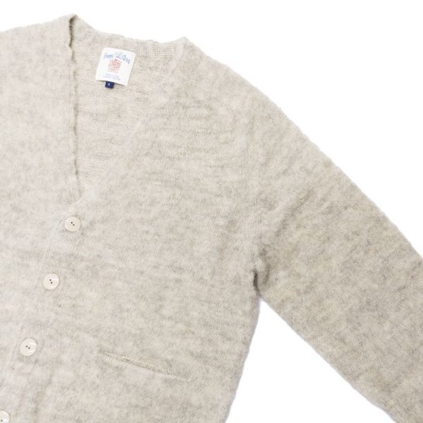 画像7: J.PRESS(J.プレス)SADDLE CARDIGAN(サドルカーディガン)”SHETLAND WOOL SHAGGY DOG" / Gray(グレー)・Navy(ネイビー) (7)