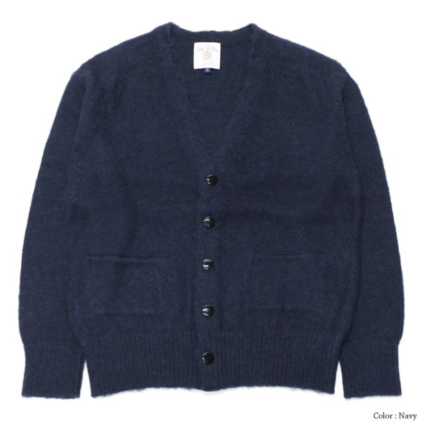 画像4: J.PRESS(J.プレス)SADDLE CARDIGAN(サドルカーディガン)”SHETLAND WOOL SHAGGY DOG" / Gray(グレー)・Navy(ネイビー) (4)