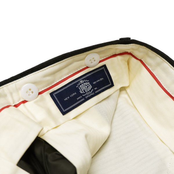 画像5: J.PRESS（J.プレス）PIPED STEM TROUSERS（パイプドステムトラウザー）"PEPPIN MERINO SAXONY" / Charcoal（チャコールグレー） (5)