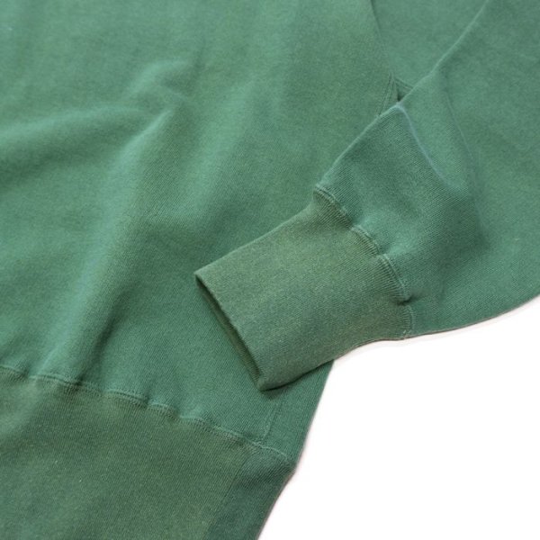 画像5: FilMelange(フィルメランジェ)VALE(ヴェイル)"ヴィンテージムラ染め裏毛" / Fade Green(フェードグリーン) (5)