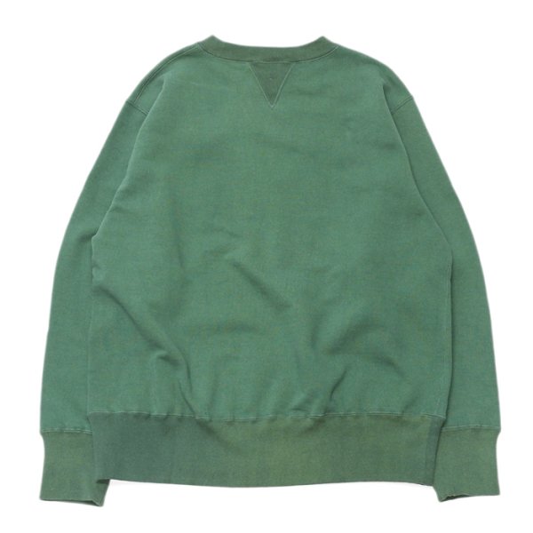 画像2: FilMelange(フィルメランジェ)VALE(ヴェイル)"ヴィンテージムラ染め裏毛" / Fade Green(フェードグリーン) (2)