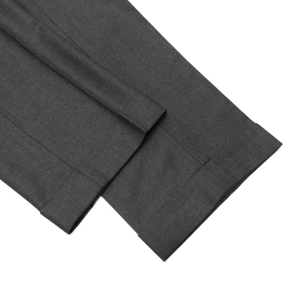 画像8: J.PRESS（J.プレス）PIPED STEM TROUSERS（パイプドステムトラウザー）"PEPPIN MERINO SAXONY" / Charcoal（チャコールグレー） (8)