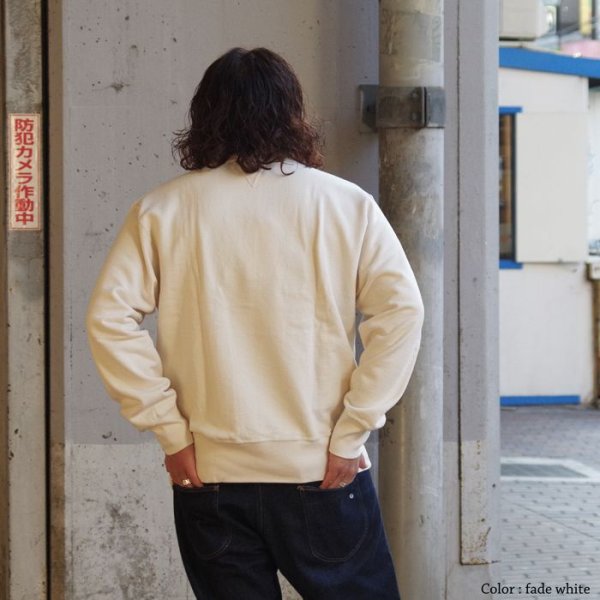 画像10: FilMelange(フィルメランジェ)VALE(ヴェイル)"ヴィンテージムラ染め裏毛" / Fade Green(フェードグリーン) (10)