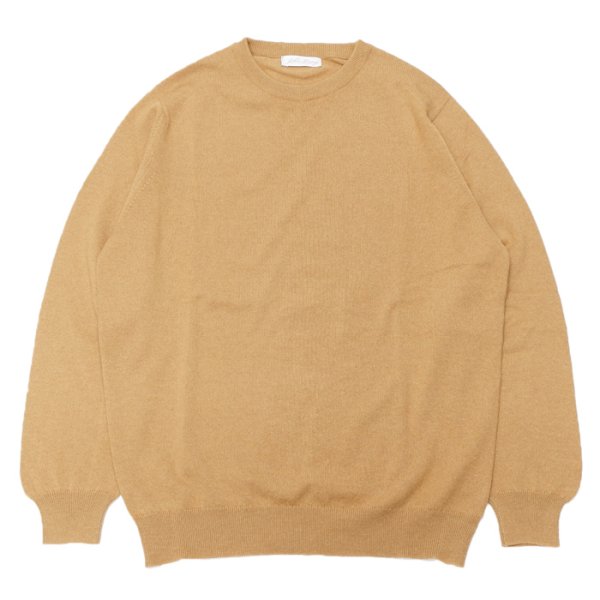 画像1: John Laing（ジョンレイン）CASHMERE KNIT WEAR CREW NECK（カシミヤニットウェアクルーネック）21G 1PLY/Brown Sugar（ブラウンシュガー） (1)