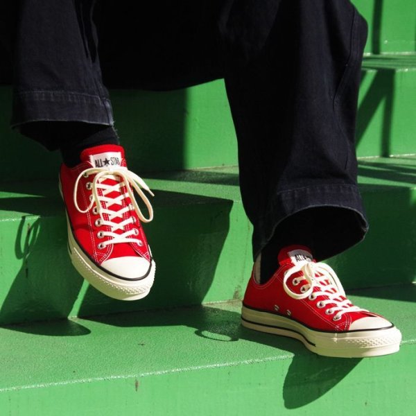 画像6: ＜40%OFF＞CONVERSE（コンバース）CANVAS ALL STAR J OX（キャンバスオールスターJ OX）/ Red（レッド）※US:7.0のみ (6)