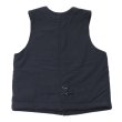 画像3: Post O'Alls（ポストオーバーオールズ）1 Pocket Vest（1ポケットベスト）"Cotton Typewriter Cloth×Polar Tech Sherpa" / Navy（ネイビー）・Black（ブラック） (3)
