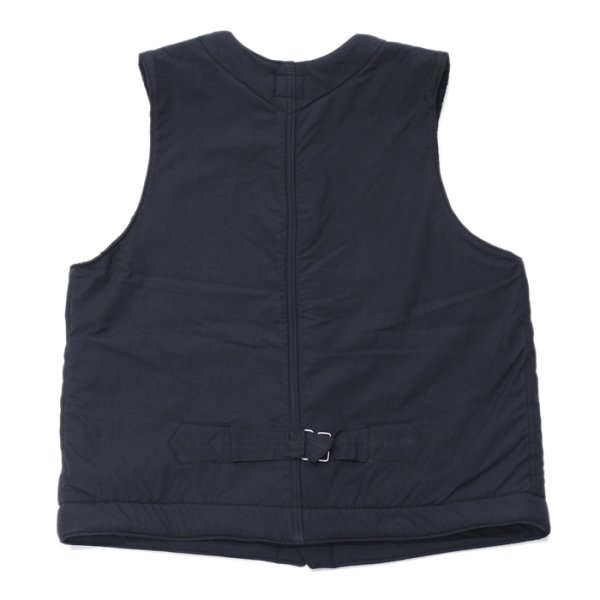 画像3: ＜30%OFF＞Post O'Alls（ポストオーバーオールズ）1 Pocket Vest（1ポケットベスト）"Cotton Typewriter Cloth×Polar Tech Sherpa" / Navy（ネイビー）・Black（ブラック） (3)