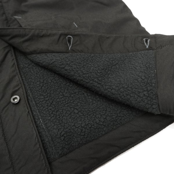 画像10: ＜30%OFF＞Post O'Alls（ポストオーバーオールズ）1 Pocket Vest（1ポケットベスト）"Cotton Typewriter Cloth×Polar Tech Sherpa" / Navy（ネイビー）・Black（ブラック） (10)