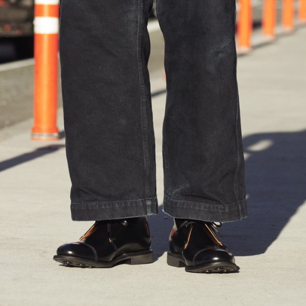 画像9: SANDERS(サンダース)Military 2Tie Chukka Boot(ミリタリー2タイチャッカブーツ)"Polished Leather" / Black(ブラック) (9)
