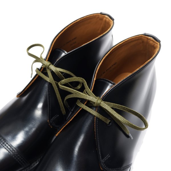 画像8: SANDERS(サンダース)Military 2Tie Chukka Boot(ミリタリー2タイチャッカブーツ)"Polished Leather" / Black(ブラック) (8)