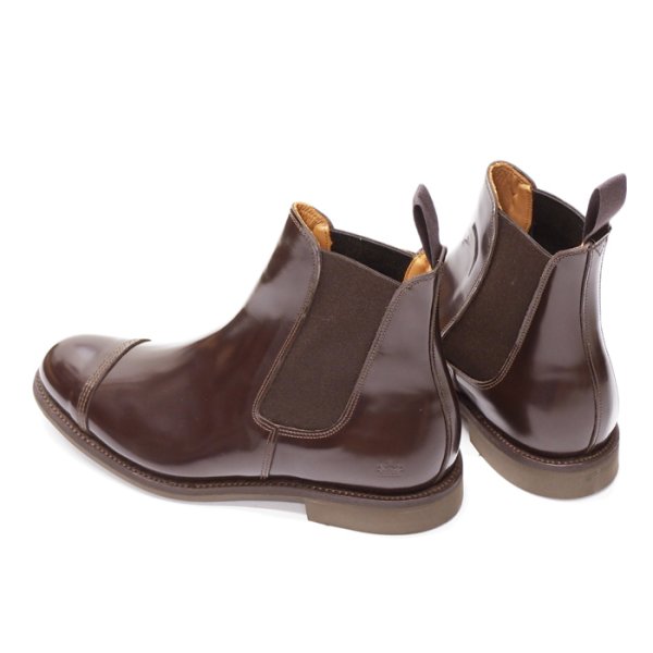 画像5: SANDERS(サンダース)Military Cap Toe Chelsea Boot(ミリタリーキャップトゥチェルシーブーツ)"Polished Leather" / Ebony Brown(エボニーブラウン) (5)