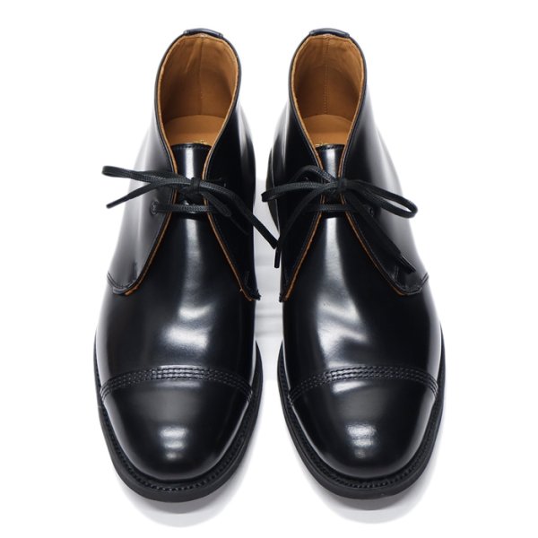 画像4: SANDERS(サンダース)Military 2Tie Chukka Boot(ミリタリー2タイチャッカブーツ)"Polished Leather" / Black(ブラック) (4)