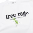 画像7: free rage（フリーレイジ）クラシッククルーネックスウェット"カマキリ"Official Logo-CRAFTMAN SERIES-/White（ホワイト）・Sumi（スミクロ） (7)