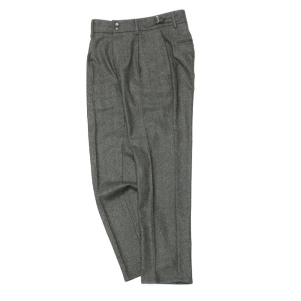 画像1: giabsarchivio（ジャブスアルキヴィオ）VIRGILIO（ヴィルジリオ）WASHABLE WOOL HERRINGBONE/Charcoal（チャコールグレー）※サイズ44のみ (1)