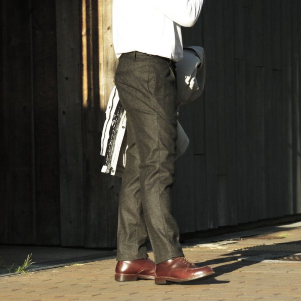 画像10: 『OUTLET』giabsarchivio（ジャブスアルキヴィオ）VIRGILIO（ヴィルジリオ）WASHABLE WOOL HERRINGBONE/Charcoal（チャコールグレー）※サイズ44のみ (10)