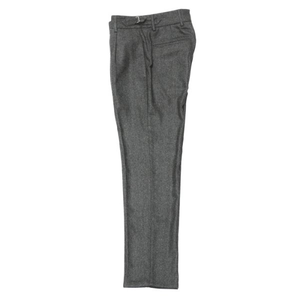 画像2: 『OUTLET』giabsarchivio（ジャブスアルキヴィオ）VIRGILIO（ヴィルジリオ）WASHABLE WOOL HERRINGBONE/Charcoal（チャコールグレー）※サイズ44のみ (2)