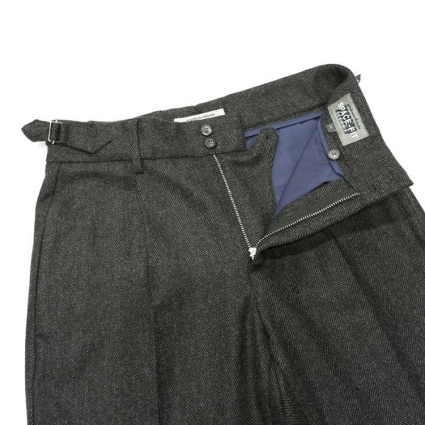 画像5: 『OUTLET』giabsarchivio（ジャブスアルキヴィオ）VIRGILIO（ヴィルジリオ）WASHABLE WOOL HERRINGBONE/Charcoal（チャコールグレー）※サイズ44のみ (5)