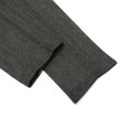 画像7: giabsarchivio（ジャブスアルキヴィオ）VIRGILIO（ヴィルジリオ）WASHABLE WOOL HERRINGBONE/Charcoal（チャコールグレー）※サイズ44のみ (7)