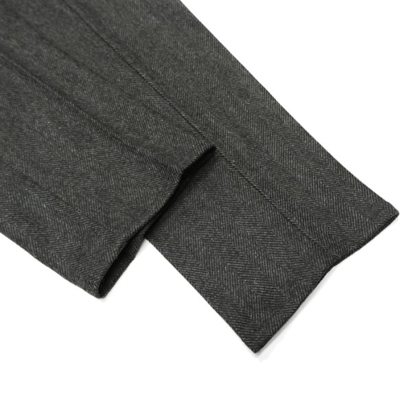 画像7: 『OUTLET』giabsarchivio（ジャブスアルキヴィオ）VIRGILIO（ヴィルジリオ）WASHABLE WOOL HERRINGBONE/Charcoal（チャコールグレー）※サイズ44のみ (7)