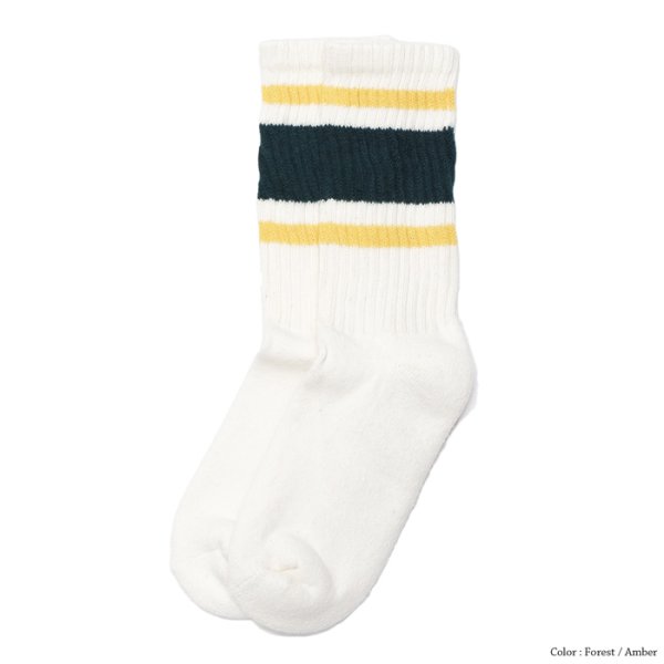 画像1: AMERICAN TRENCH(アメリカントレンチ)RETRO STRIPE(レトロストライプ)/ Forest×Amber(フォレスト×アンバー)※メール便発送可※ (1)