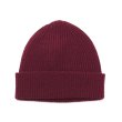 画像5: INVERALLAN（インバーアラン）Rib Knit Cap（リブ編みニットキャップ）Lambswool/Tobacco（タバコ）・Bordeaux（ボルドー） (5)