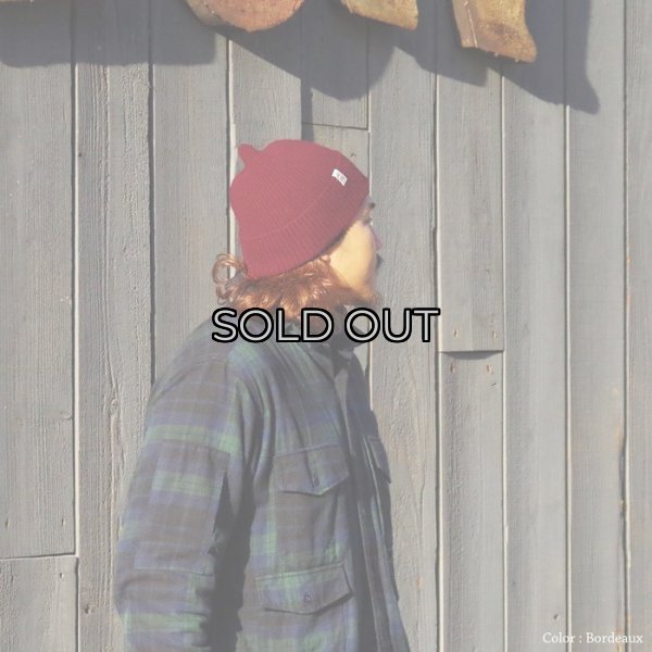 画像8: INVERALLAN(インバーアラン)Rib Knit Cap(リブ編みニットキャップ)"Lambswool" / Tobacco(タバコ)・Bordeaux(ボルドー) (8)