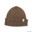 画像2: INVERALLAN（インバーアラン）Rib Knit Cap（リブ編みニットキャップ）Lambswool/Tobacco（タバコ）・Bordeaux（ボルドー） (2)